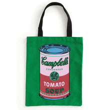 Load image into Gallery viewer, Andy Warhol Soup Can Tote Bag
