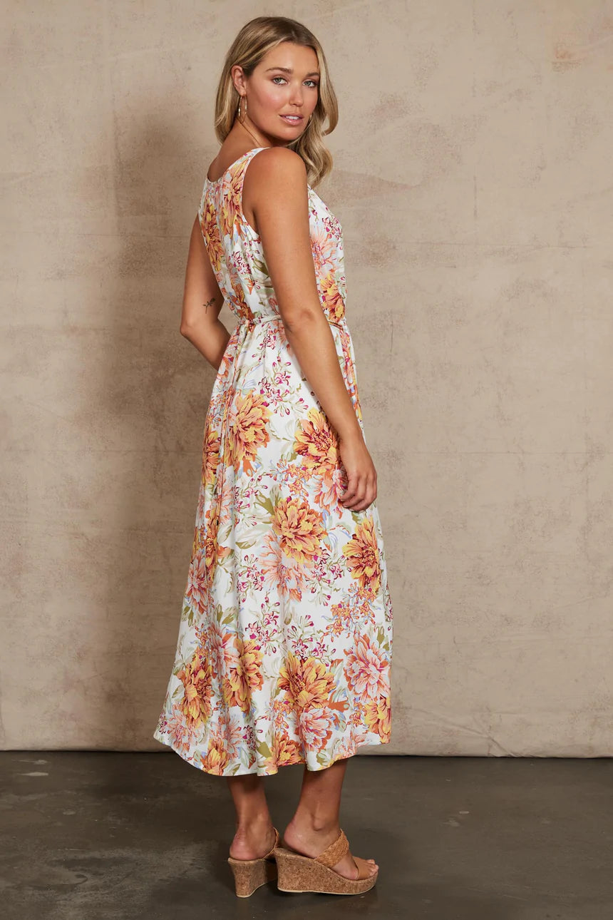 Plumeria Maxi Dress One Size