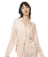 Load image into Gallery viewer, Axelle Tan Stripe PJs
