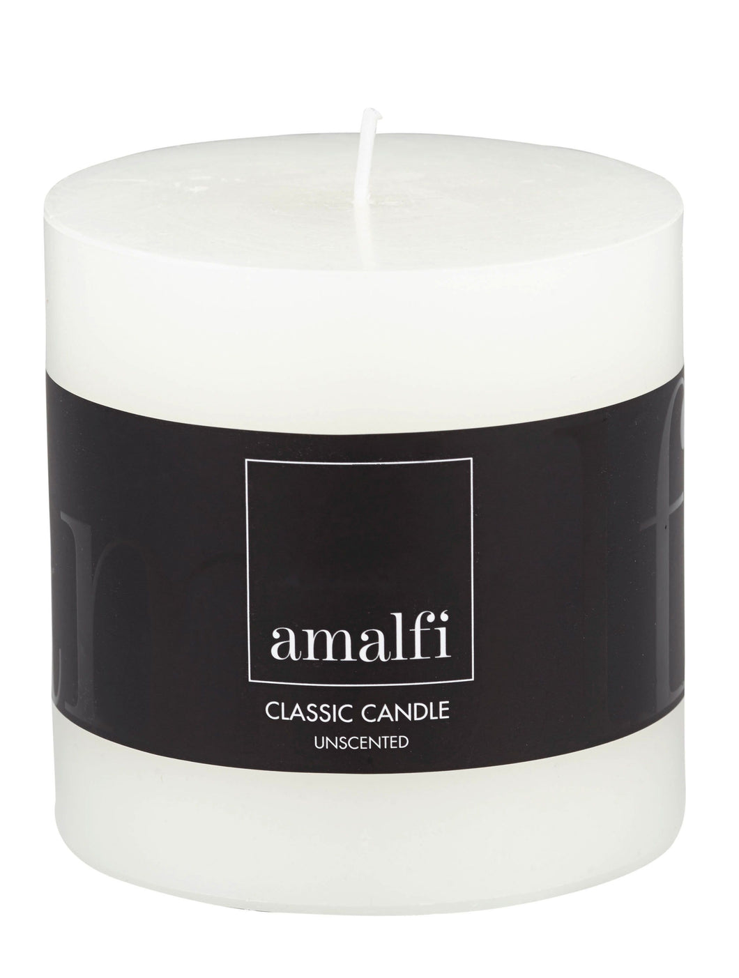 Amalfi Classic White Pillar Candle Wide